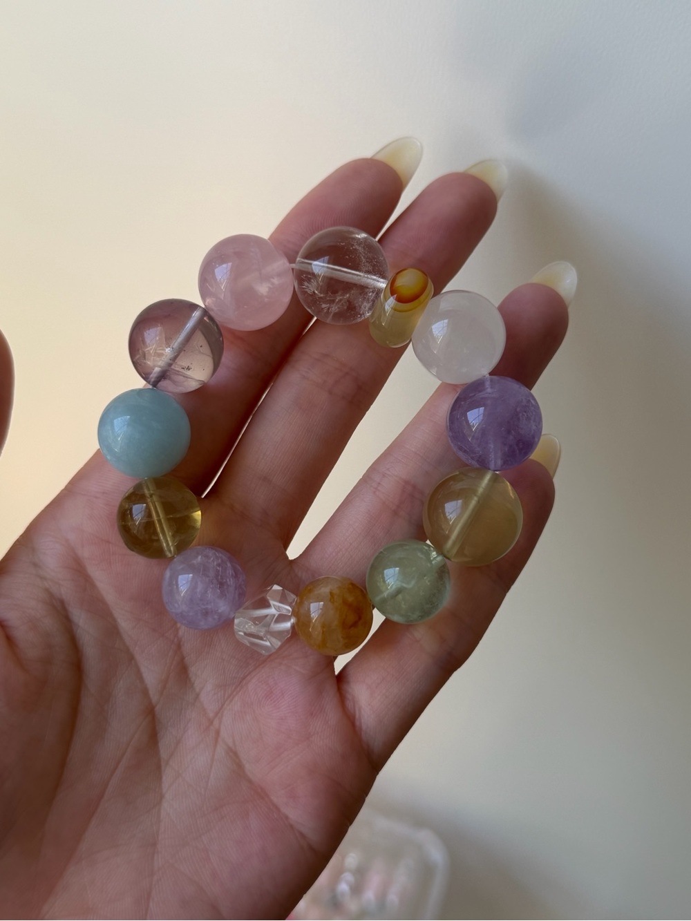 Multicolor Gemstone Beaded Stretch Bracelet - Women Jewelry